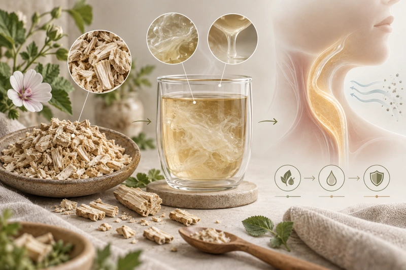 Корень алтея для мягкости и защиты слизистых