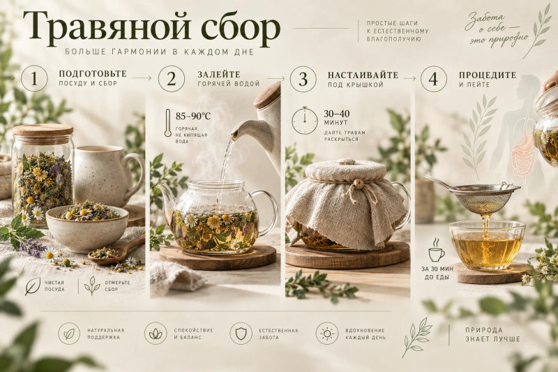 Правила приготовления травяного настоя
